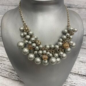 Ann Taylor Loft statement cluster necklace